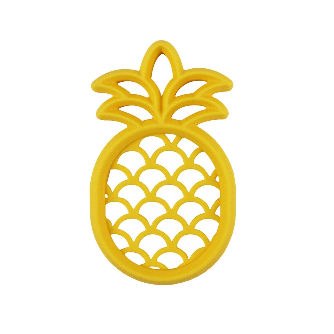 Chew Crew Silicone Baby Teether- Pineapple
